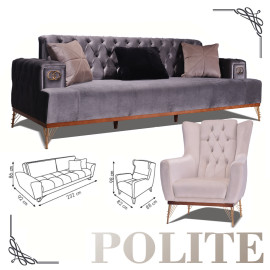 POLITE SOFA SET PIECE LIVING ROOM CHAIR FOR HOME FROM FACTORY WHOLESALE